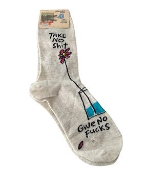 Blue Q Novelty Socks Foul Language Size 5-10 NEW